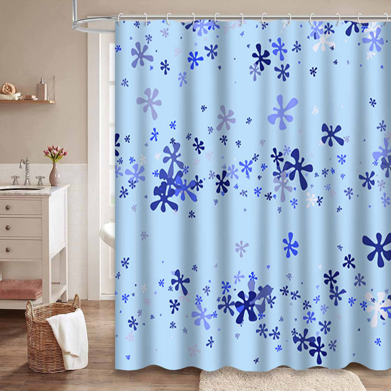 Rideau de douche Abstraction Confetti, L 72 po x l 72 po
