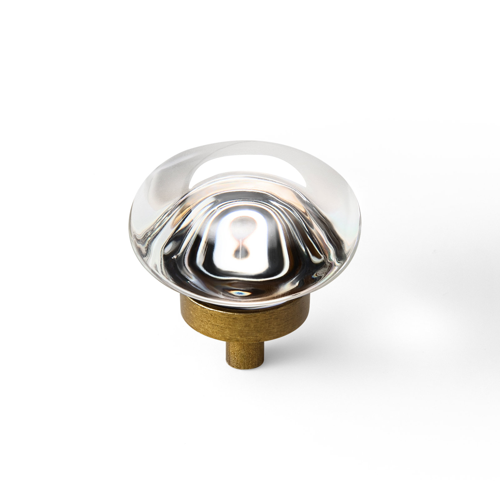 1.42" Diameter Crystal Mushroom Knob, Natural