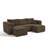 Compact modular sectional,Compressed Corduroy Sofa with Modern Minimalist Style, Ultra-Comfy Compression Modular Sofa with Space-Saving Efficient Design-1715656021