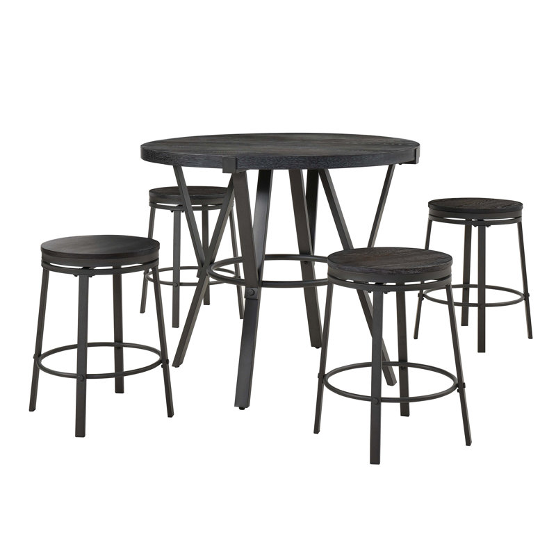 Rubino 4 - Person Four Leg Base Dining Set