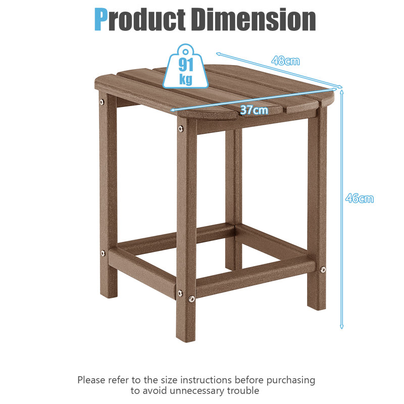 Ameyah End Table, Brown