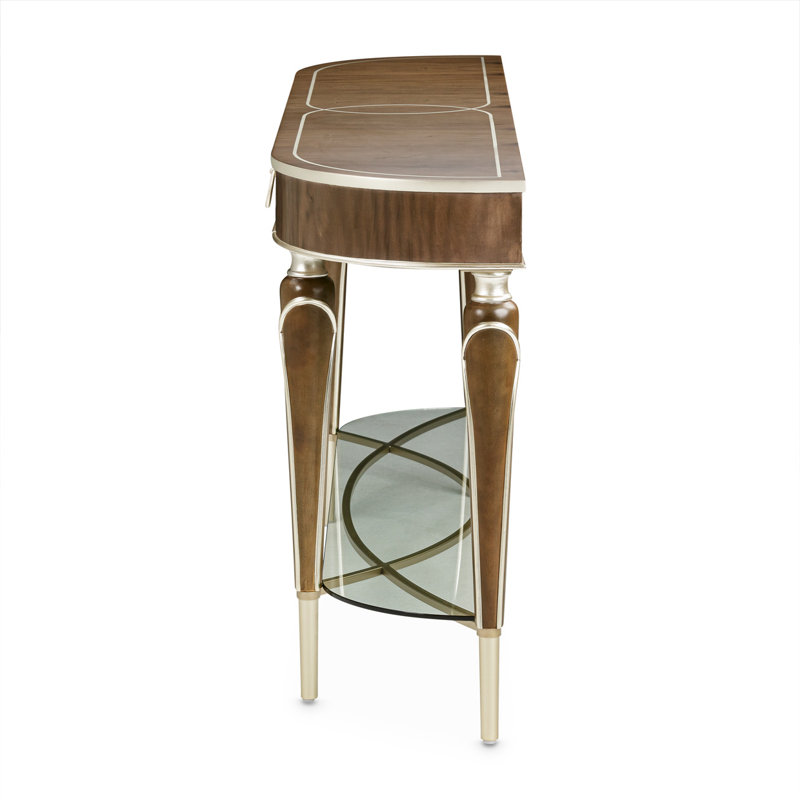 Villa Cherie Console Table, Hazelnut/Chardonnay