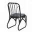 Ensemble de 2 chaises d'extérieur en osier avec coussins lavables PE