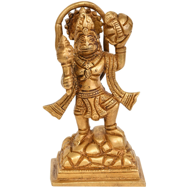 Lord Hanuman tenant le mont Dron des herbes de Sanjeevani