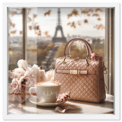 «Glam by the Window Paris Shadowbox Print» par Art Remedy
