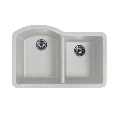 Évier de cuisine à double cuve en granite 32 po x 21 po
