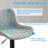 Swivel Upholstered Faux Leather Adjustable Height Counter Stool-110368784