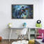 Cadre flottant bleu de dinosaure aux tons bleus, design par Creative Studio-99349698-99349696