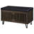 Clackamas Smoked 2-Door Storage Bench With Padded Seat And Ample Interior Space, Perfect For Entryways And Living Rooms.-126268382