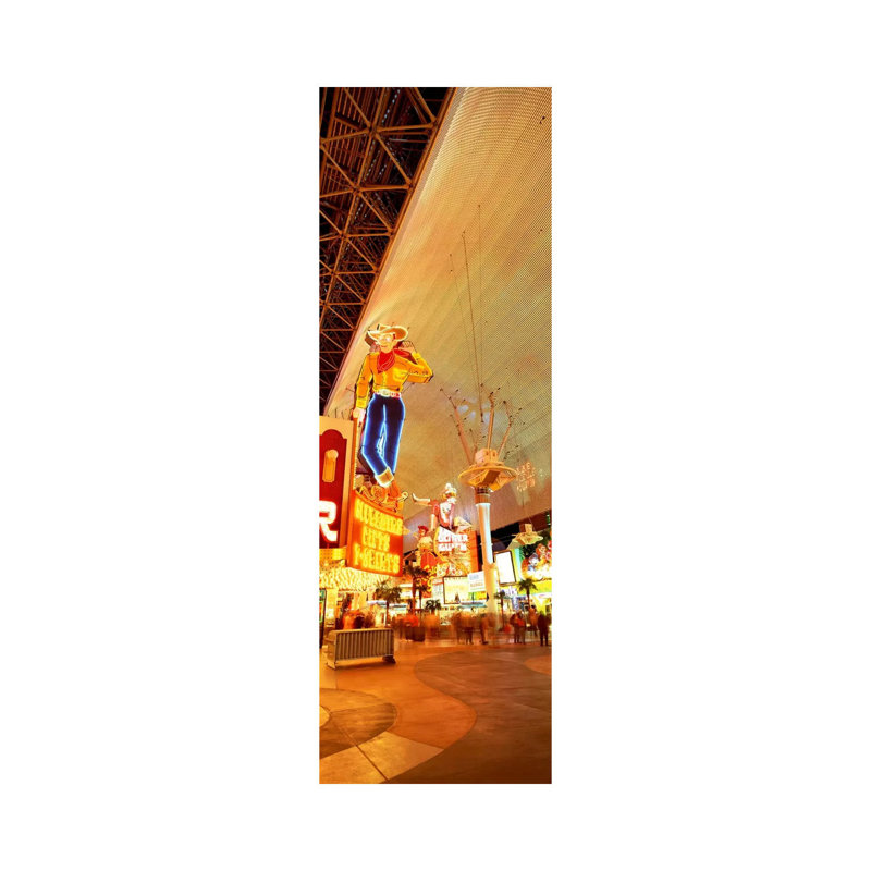 Fremont Street Downtown Las Vegas - Wrapped Canvas Print, 121.92 cm H x 40.64 cm W x 1.91 cm D