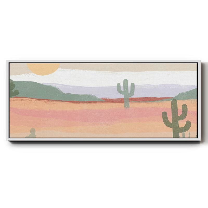 Cactus Plateau II- Framed Canvas