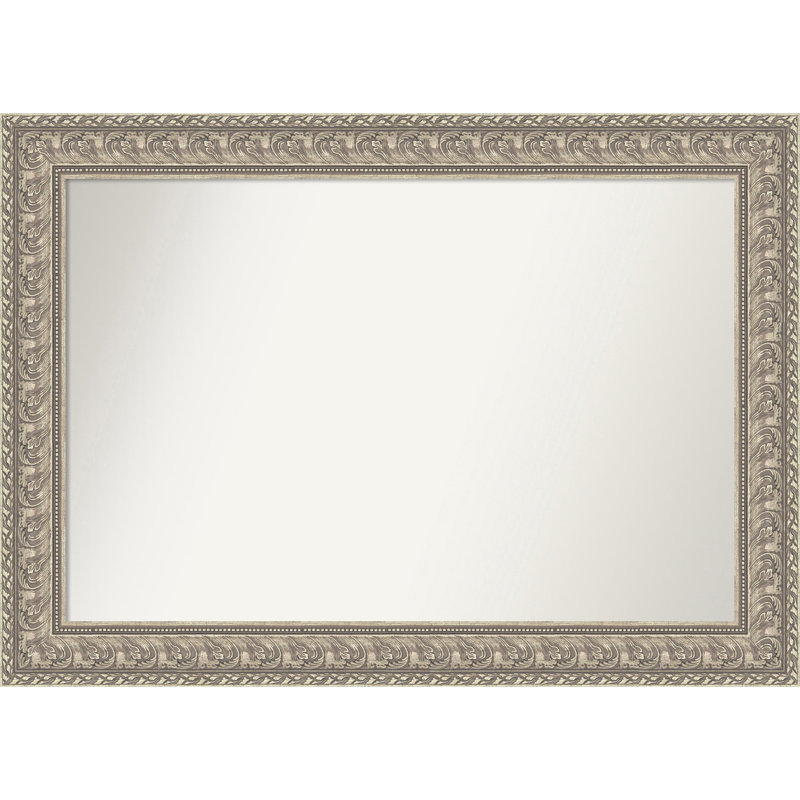 Sydney Silver Non-Beveled Framed Wall Mirror, 30.5" x 42.5"