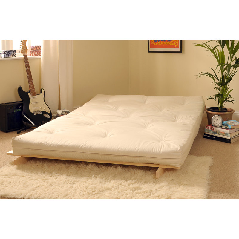 Trishelle Upholstered Convertible Sofa, Natural, 76cm H x 135cm W x 78cm D