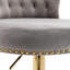 Jenyiah Swivel Upholstered Adjustable Height Counter Stool with Metal Frame-1862180926