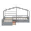 Lit plateforme simple avec trois tiroirs de rangement-1661594554