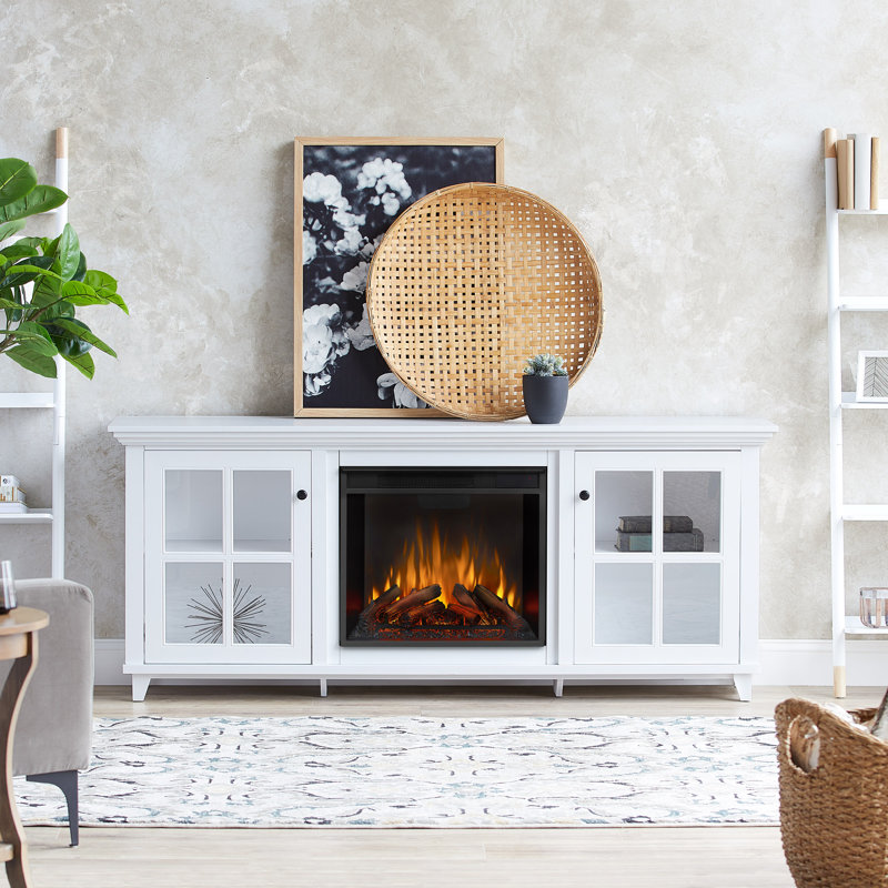 Norwell 73" TV Stand with Electric Fireplace by Real Flame