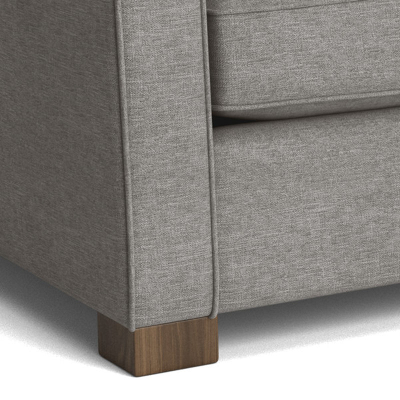 Aceyon 102'' Upholstered Sofa, Walnut, Hill Sesame