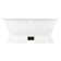 Henley 60" Cast Iron Double-Ended Pedestal Tub with Rolled Rim