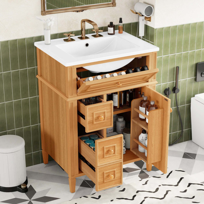 24" Bathroom Vanity With Sink