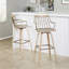 Tabouret de bar pivotant en bois massif-710954647