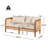 Outdoor Patio Cushioned Sofa
