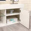  Modern LED TV Stand,Entertainment Console With High Gloss Doors, Cable Management & Storage Shelves For Living Room, Bedroom-724563156