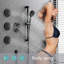 Ensemble de douche à pluie murale avec valve brute-87078901