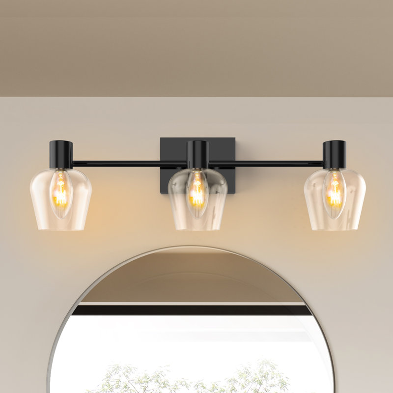 Stayko 3 - Light Bathroom vanity Lighting with 3 LED Bulbs Included