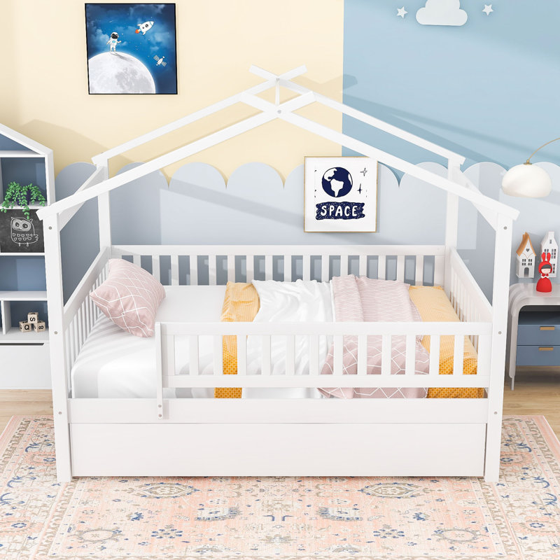 Dustee Wood Daybed with Slats, Full, White