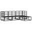 Vidaxl Garden Sofa Set With Cushion 4 Pcs Black Aluminium