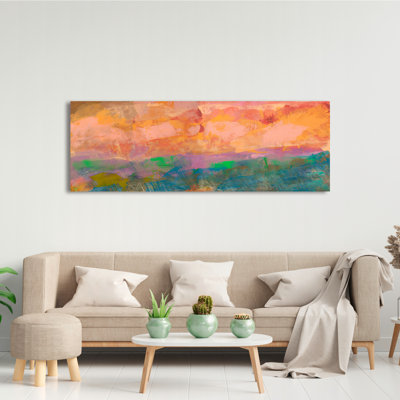 Abstract Sunset Landscape by Italo Corrado - Wrapped Canvas Print