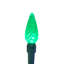 Ensemble de 70 lumières à DEL C6 à facettes 70 fils - Fil vert 23 pi-1806014853