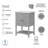 Keyunta 24.2'' Double Bathroom Vanity with Ceramic Top-796219771