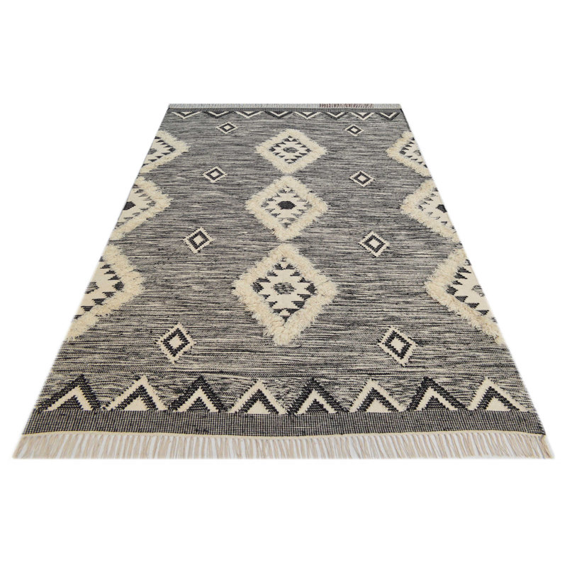 Dover Southwestern Wool Hand Woven Area Rug, Rectangle 160 x 230cm