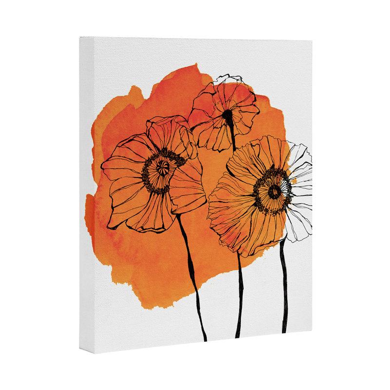 « orange pops », impression, H 20 po x l 16 po x P 1 po, Toile