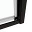 Cabine de douche à cadre pivotant noir mat - l 44-48 po, H 71 po, verre trempé 1/4 po, poignée en acier inoxydable, fermeture magnétique, porte de salle de bain en verre à conception de fuites l x noir, fonction de fuite-118281603