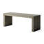 Banc de salle à manger en bois d'acacia, chêne gris clair