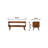 Uwais Solid Wood Open Storage Bench