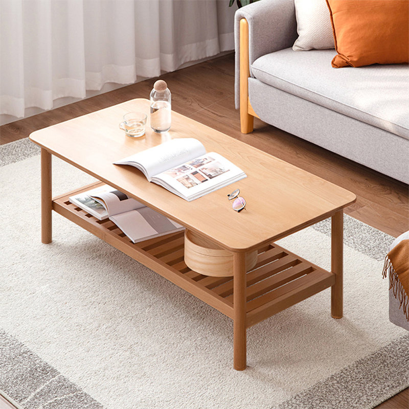Table basse Burlywood, H 17,72 po x L 47,24 po x l 22,05 po