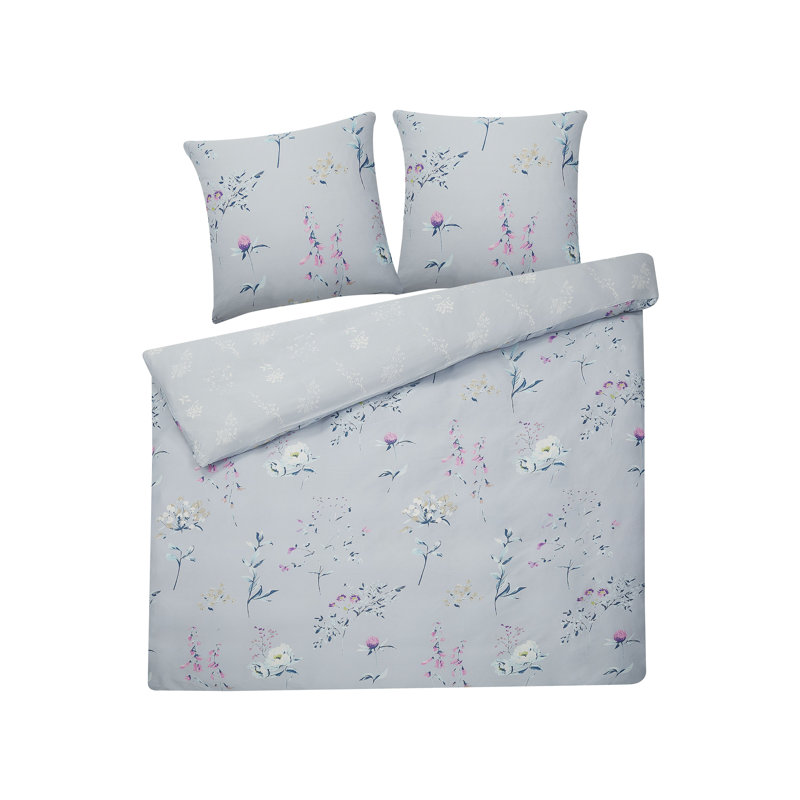 Floral Duvet Cover Set with Pillowcases Included, 240 x 220cm Duvet Cover + 2 Standard Pillowcases