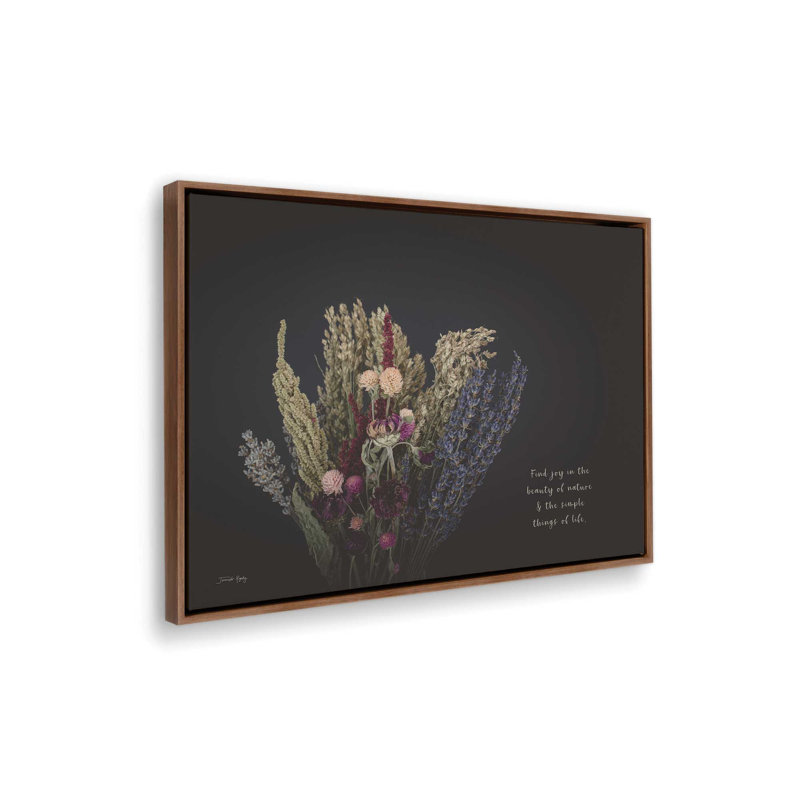 Find Joy by Jennifer Rigsby Art Print, Framed Canvas, Brown, 48 W x 36 H