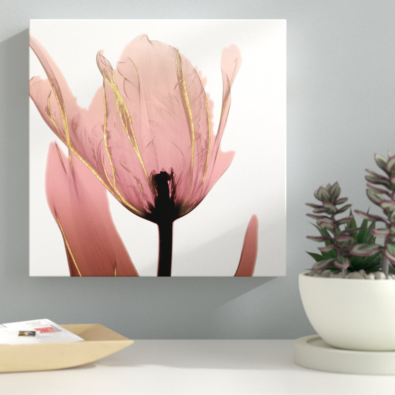 Alizarin Splendor 1 - Impression sur toile tendue, H 12 po x l 12 po