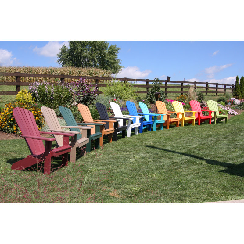 Addilyn Outdoor Adirondack Chair, Tropical Lime