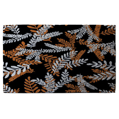 Cotton Floral Waffle Tea Towel Kitchen Towel