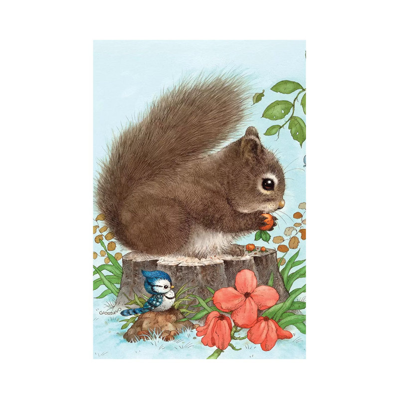 Playfull Squirrel - Wrapped Canvas Print, 101.6 cm H x 66.04 cm W x 1.91 cm D