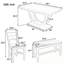 Ensemble de table de salle à manger en bois 6 pièces avec banc long et 4 chaises-234101177