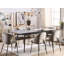 Trineice Extendable Metal Base Dining Table
