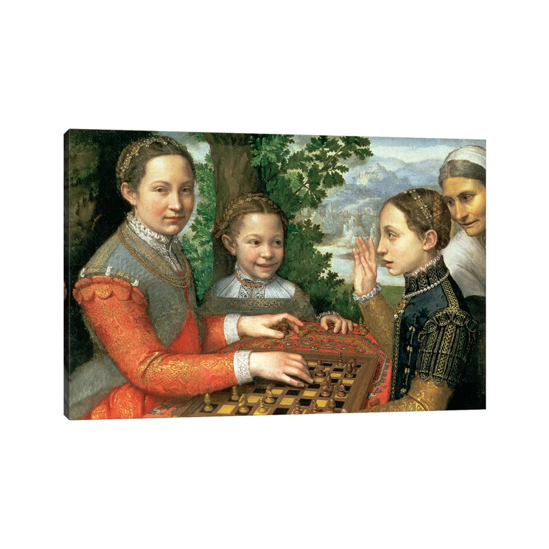 Game Of Chess, 1555 by Sofonisba Anguissola - Wrapped Canvas Print