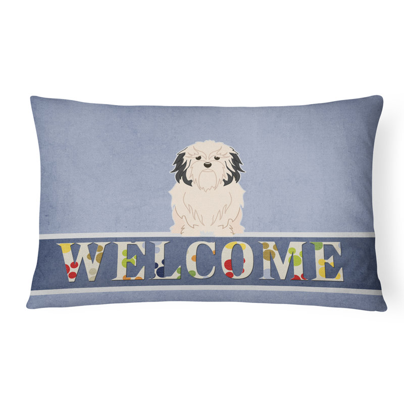 Coussin Lowchen Welcome