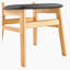 Chaises de salle à manger en bois d'hévéa avec dossier en rotin Terrence-1649000455-1673153290